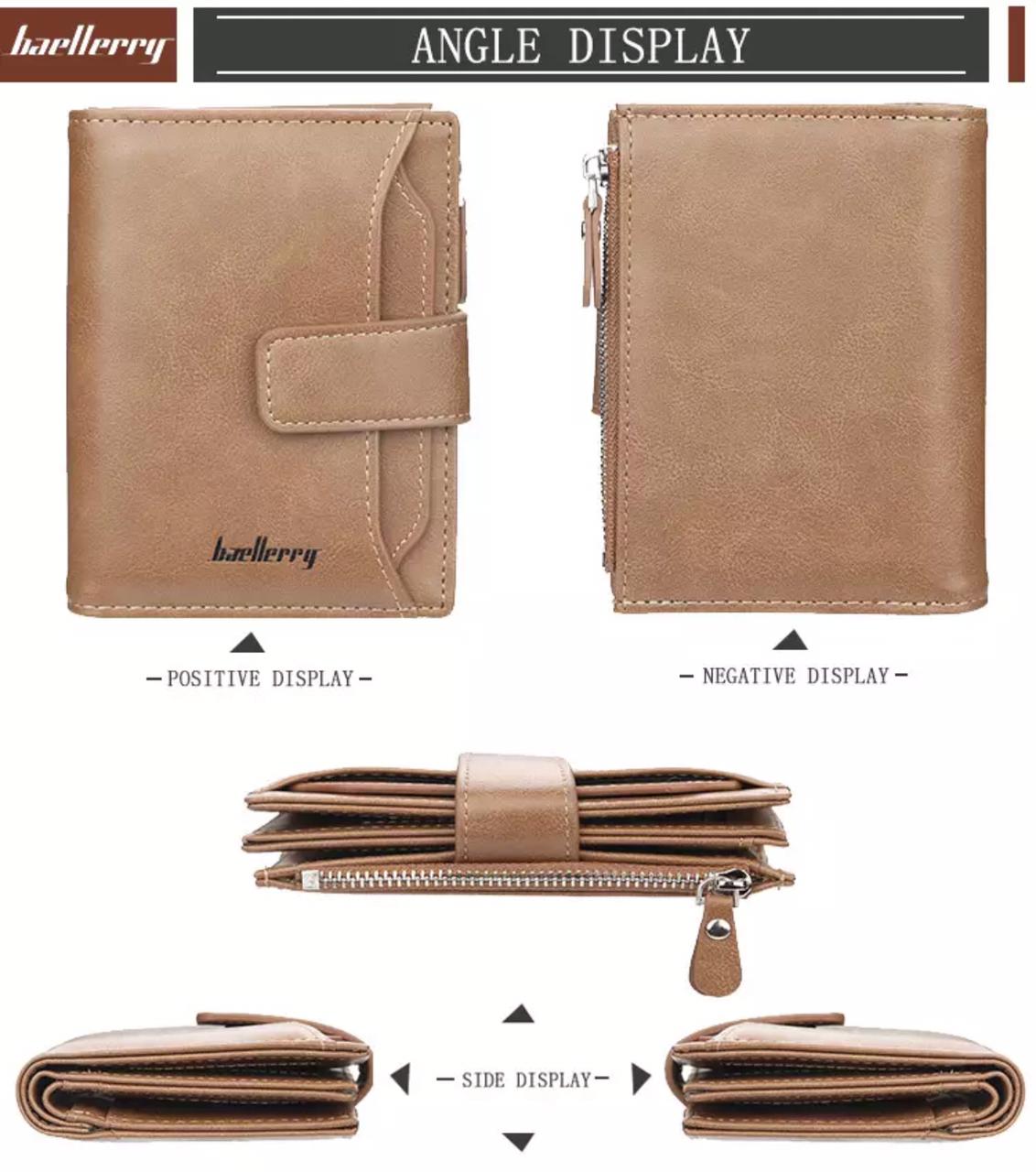 Baellerry Men’s RFID PU Leather Wallet with Coin Pocket UAE