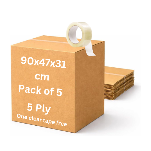 AMSUA Heavy Duty Moving Boxes UAE | 5-Ply 40KG | Pack of 5