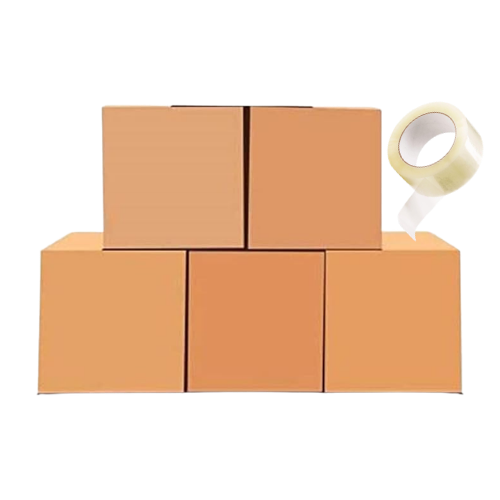 Cardboard Moving Boxes Pack of 5 | 65x47x40cm UAE | 25kg