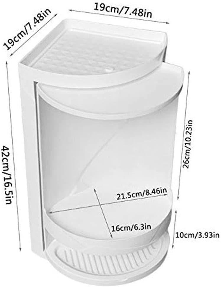 360° Rotating Corner Shelf Organizer UAE | Space Saving Bathroom Storage
