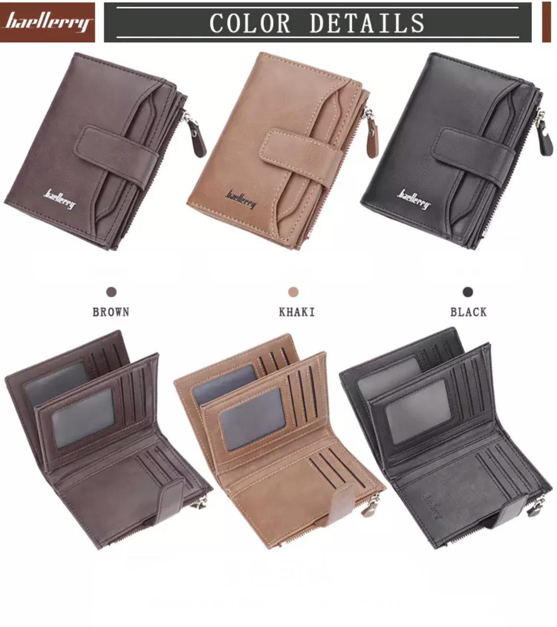 Baellerry Men’s RFID PU Leather Wallet with Coin Pocket UAE