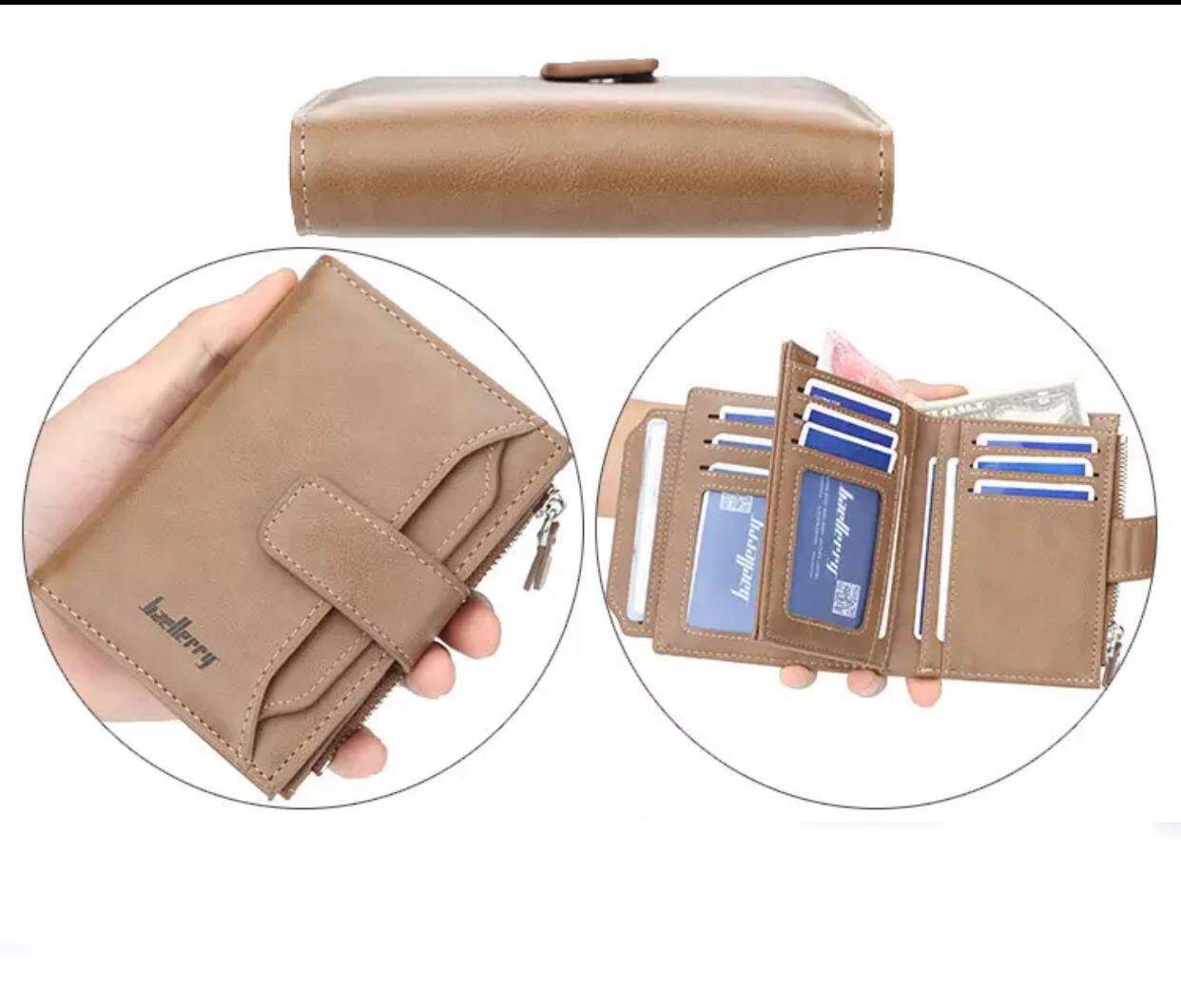 Baellerry Men’s RFID PU Leather Wallet with Coin Pocket UAE