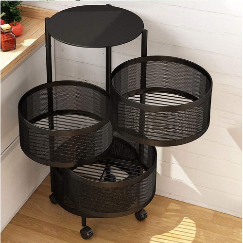 360° Rotating Storage Rack UAE | Multi-Tier Organizer Shelf