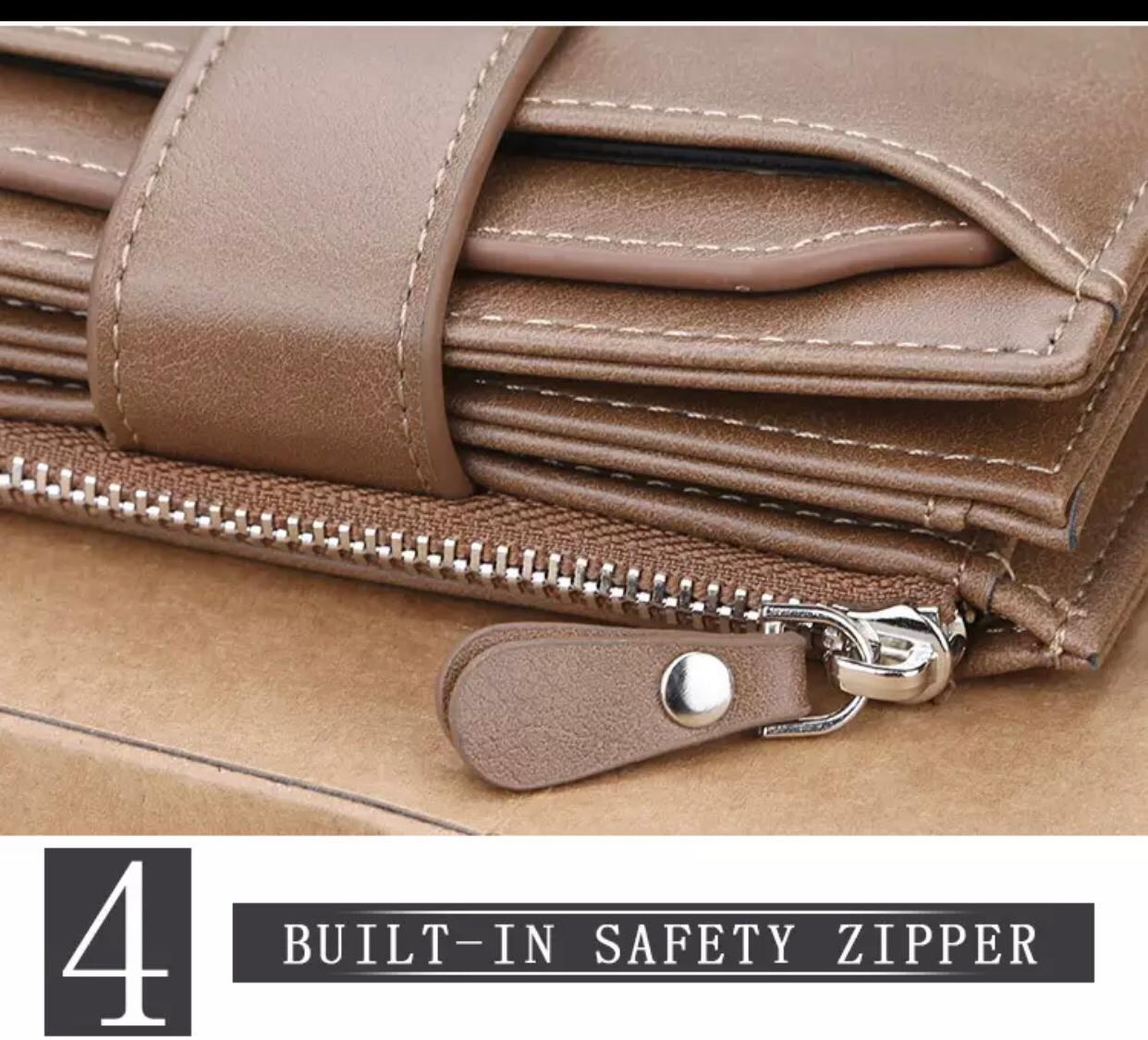 Baellerry Men’s RFID PU Leather Wallet with Coin Pocket UAE