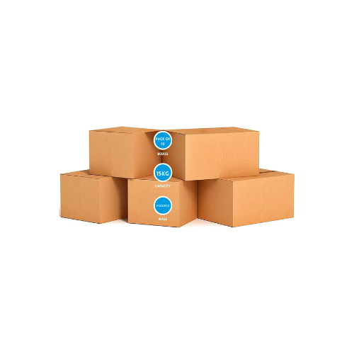 Brown Cardboard Moving Boxes 45x32x23cm | Pack of 10 UAE